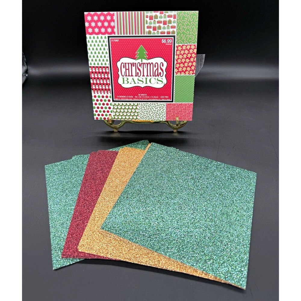 6 x 6 Christmas scrapbook paper